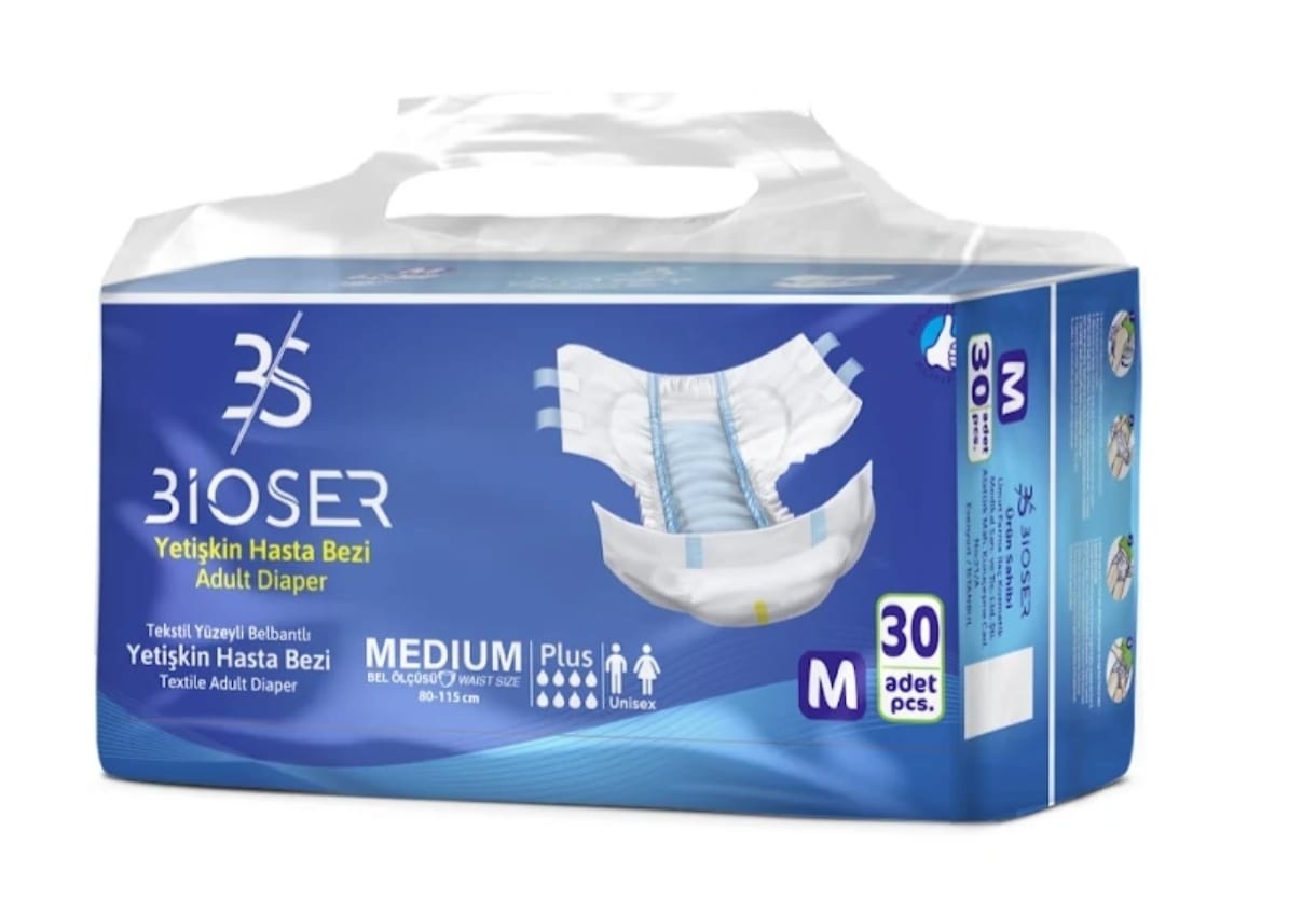 BİOSER Yetişkin Hasta Bezi Medium Plus M 30 Adet