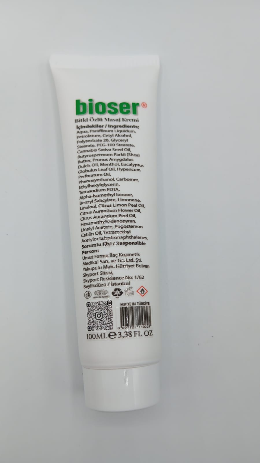 BiOSER MASAJ JELİ DOĞAL ÖZLÜ